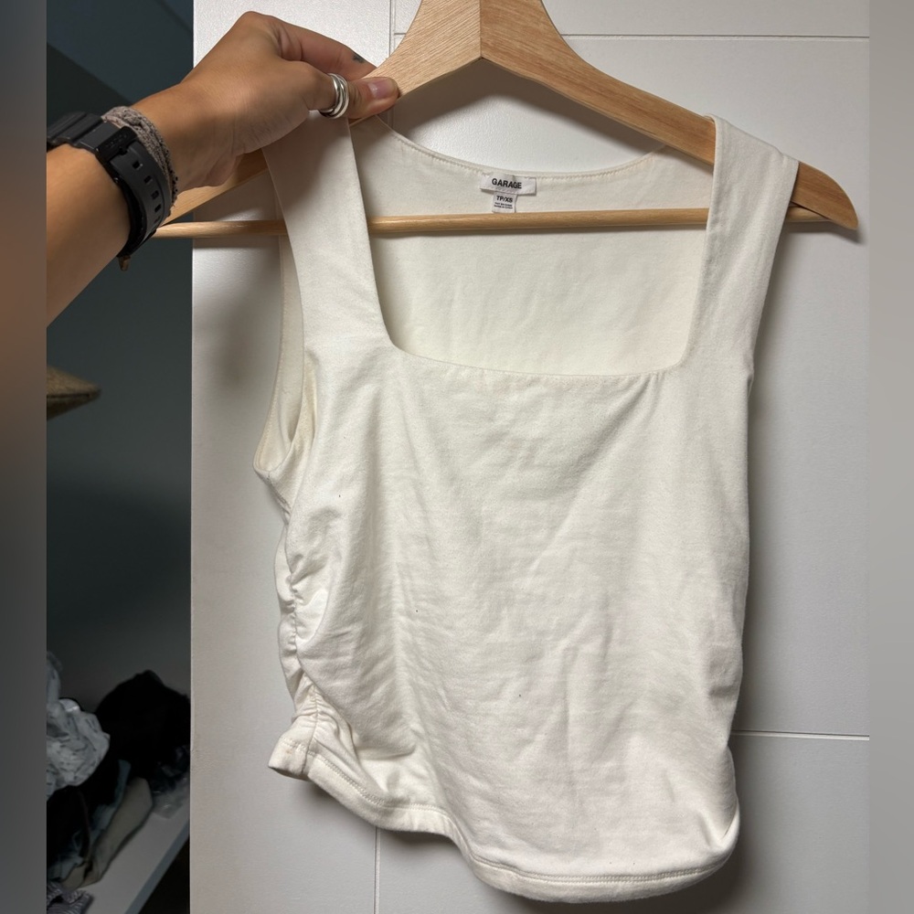 GARAGE Cream Women's Tank Top